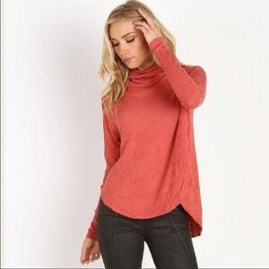 SALE Free People Kristina S/P drippy  cowl neck thermal